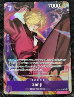 One Piece EN OP09-065 Sanji SR Alt Art NM-MT - Image 1