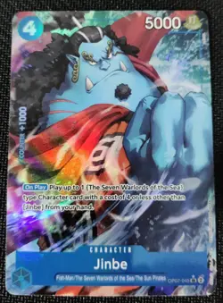 One Piece EN OP07-045 Jinbe SR Alt Art NM-MT - Image 1