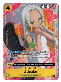 One Piece EN OP13-114 S-Snake R alt art NM-MT - Image 1