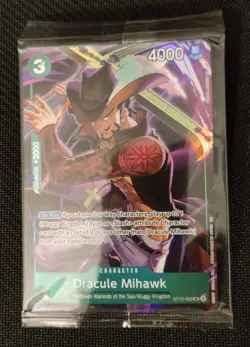 One Piece EN ST12-003 Dracule Mihawk SR Alt Art (Sealed) NM-MT - Image 1