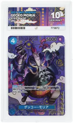 One Piece JP ST03-004 SP Gecko Moria C Ace GEM MT 10 - Image 1