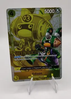 One Piece EN OP07-100 Edison C Winner NM - Image 1