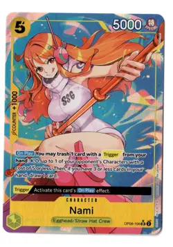One Piece EN OP08-106 Nami SR Alt Art NM-MT - Image 1