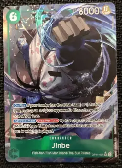 One Piece RN OP11-031 Jinbe SR Alt Art NM-MT - Image 1