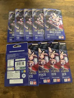 One Piece OP14 The Azure Sea’s Seven Sleeved Booster Pack Lot Of 10 - Image 2