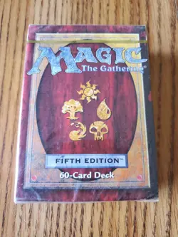 Magic The Gathering 5th EDITION FACTORY SEALED Preconstructed Deck of 60 Cards - Image 1