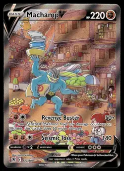 🔥 Pokemon Cards Machamp V 172/189 Astral Radiance Rare Ultra - Image 1