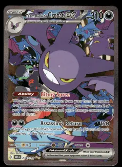 🔥 Pokemon Cards Team Rocket's Crobat ex 234/182 Destined Rivals - Image 1