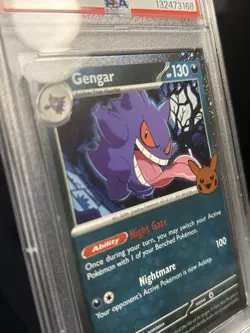 Gengar Trick or Trade 2024 Cosmos Holo Card PSA 10 - Image 3
