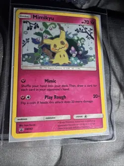Pokemon Mimikyu TCG Scarlet & Violet SM163 Holo Promo Card Near Mint Condition - Image 1