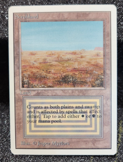 Scrubland Unlimited Dual Land Mtg Magic the Gathering 1993 - Amazing! - Image 1