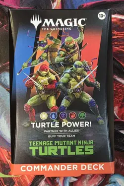 Brand New-Sealed Magic The Gathering Teenage Mutant Ninja Turtles Commander Deck - Image 1