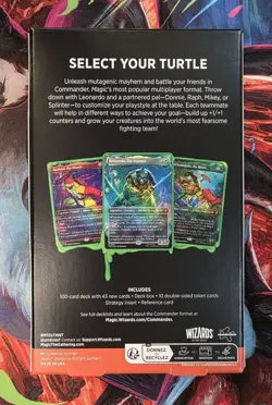 Brand New-Sealed Magic The Gathering Teenage Mutant Ninja Turtles Commander Deck - Image 2