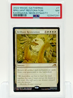 2022 Magic the Gathering #7 – Brilliant Restoration – Kamigawa: Neon Dynasty - Image 1