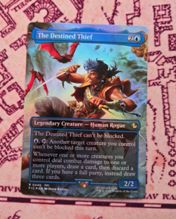 MTG Foil The Destined Thief Borderless Final Fantasy NM - Image 1