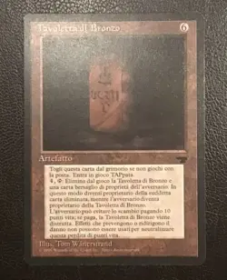 Magic The Gathering MTG Bronze Tablet TAVOLETTA DI BRONZO Italiano - Image 1