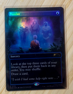 Ponder (2292) (Rainbow Foil) FANTASTIC Condition - Secret Lair Drop Foil NM MTG - Image 1