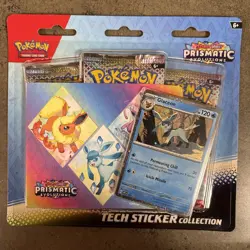 Pokemon Prismatic Evolutions Tech Sticker Collection New Sealed - Image 1