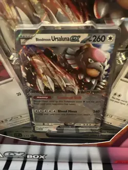 Pokemon Bloodmoon Ursaluna ex Box (New Factory Sealed) 4 Packs Inside 3 Promos - Image 3