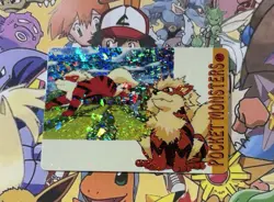 Pokemon Charizard Vintage Pocket Monsters Vending HOLO Prism Sticker 99 Nintendo - Image 1