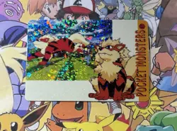 Pokemon Charizard Vintage Pocket Monsters Vending HOLO Prism Sticker 99 Nintendo - Image 2