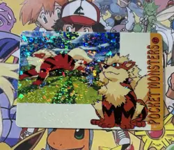 Pokemon Charizard Vintage Pocket Monsters Vending HOLO Prism Sticker 99 Nintendo - Image 3