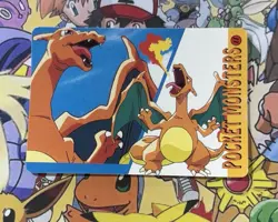 Pokemon Charizard Vintage Pocket Monsters Vending HOLO Prism Sticker 99 Nintendo - Image 4