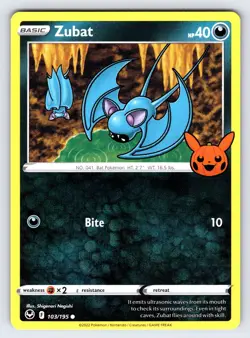 Zubat 103/195 2023 Trick Or Trade Halloween Promo Pokemon Card Non Holo - Nm - Image 1