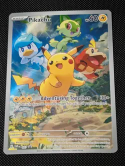 Pikachu 2023-25 Pokemon SV Black Star Promos - SVP EN #027b - Image 1