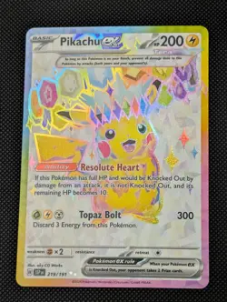 2024 Pokemon Surging Sparks Pikachu Ex #219/191 - Image 1