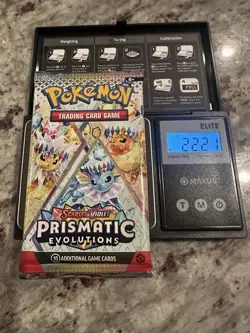 22.21g! HEAVY -Pokemon Prismatic Evolution Booster Pack -Possible GODU - Image 1