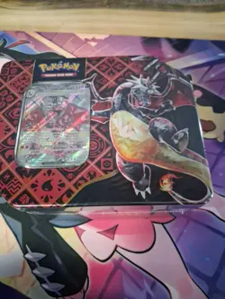 Pokemon TCG Paldean Fates Shiny Charizard ex 5-Pack Tin - Sealed - Image 1