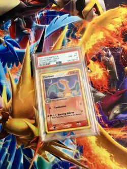2007 POKEMON EX POWER KEEPERS #6 CHARIZARD-HOLO POWER KEEPERS PSA 8 - Image 1