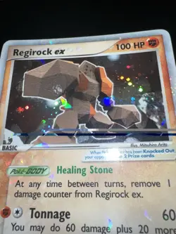 Pokemon Regirock EX Cracked Ice Holo 98/101 EX Hidden Legends 2004 - Image 2