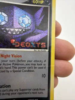 Sableye 23/107 2005 EX Deoxys Pokemon TCG Reverse Holo Rare Stamped MP - Image 5