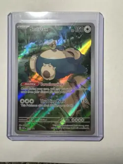 Pokemon Snorlax 051 SVP Scarlet & Violet Promo Holo Thudding Press Voraciousness - Image 1