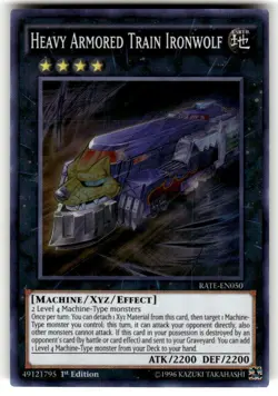Heavy Armored Train Ironwolf - RATE-EN050 - Super Rare - 1st Edition - Yugioh - Image 1