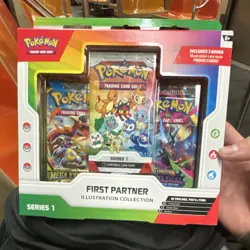 Pokemon TCG First Partner Illustration Collection Series 1 Promo Booster Box - Image 1