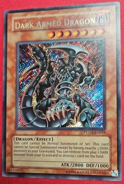 1x Yu-Gi-Oh! Dark Armed Dragon - PTDN-EN019 - Secret Rare - Unlimited Edition - - Image 1