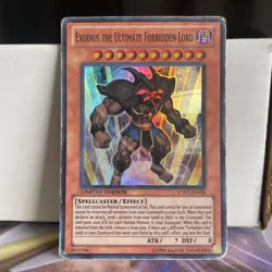 LIMITED ED EXODIUS THE ULTIMATE FORBIDDEN LORD 1996 CT07-EN024 YUGIOH (MP) - Image 1