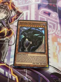 YuGiOh! TCG Dystopia the Despondent INOV-ENSE1 Limited Edition Super LP - Image 2
