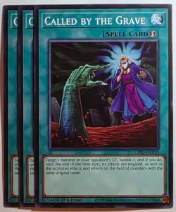 Yugioh x3 Called by the Grave L26D-ENX20 Common 1st Edition - Image 1