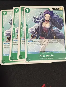 x4 Playset Nico Robin OP13-032 Carrying on His Will - One PIece TCG ENGLISH (NH) - Image 1
