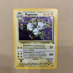Magneton 11/62 Fossil Holo Rare Vintage Pokemon Card NM Near Mint - Image 1