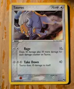 Tauros 5/17 Holo Rare Promo Pop Series 2 Promotional Set Pokemon Card 2005 (MP) - Image 1