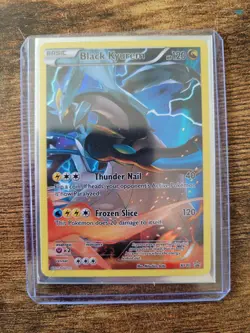 Black Kyurem XY80 XY Holo Full Art, Near Mint, Never Played, Pokemon Card - Image 1