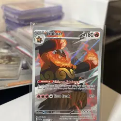 Pokemon TCG White Flare Emboar 98/086 Illustration Rare Card in Mint Condition - Image 5