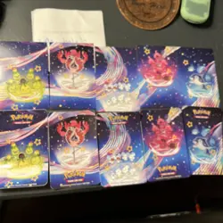 Paldean Fates Mini Tin Exclusive ART CARD / STICKER Sets NM - FS - Up to 30% OFF - Image 1