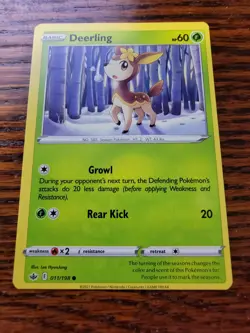 Deerling - Pokemon Chilling Reign Error Card - Misalignment dots - Miscut - Image 1