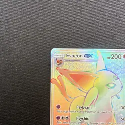Pokemon Espeon GX Secret Rare Full Art Holo 152/149 SM Base Set Pokemon Card - Image 2